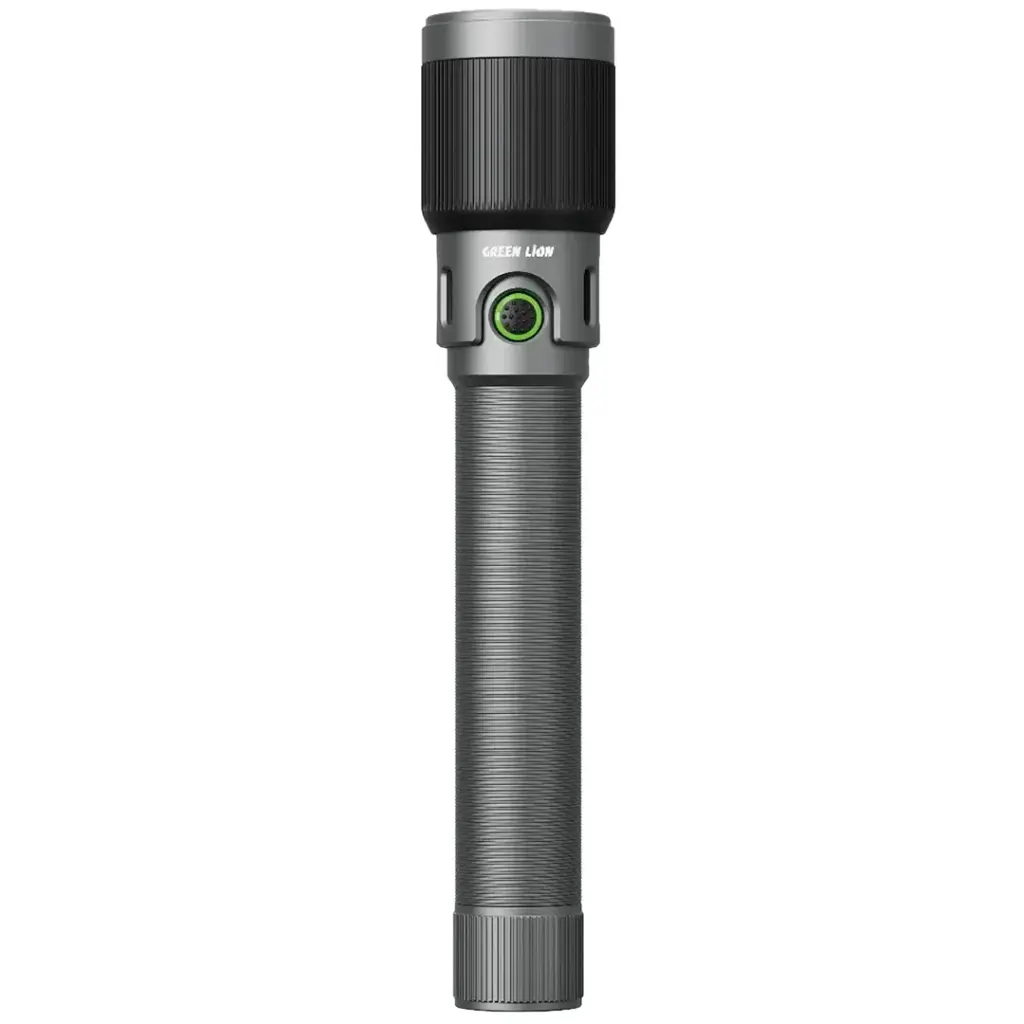 GNRNGRPRTHGY-Green-Lion-Ranger-Pro-Portable-LED-Torch-Gray.webp چراغ قوه پرتابل LED گرین لاین مدل Green Lion Ranger Pro Portable LED Torch - Image 1