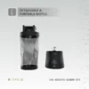 مخلوط کن و شیکر شارژی لولو مدل Levelo Portable Carbon Fiber Blender Aeroflex - Image 3