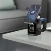 شارژر وایرلس گرین لاین مدل Green Lion Smart Station Pro LCD Display Wireless Charger with Speaker - Image 3
