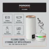 ماگ اسپیکری 350 میلی لیتر پرودو مدل Porodo Lifestyle Fluxmix Stirring Cup with Speaker PDLFST198 - Image 3