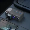 شارژر فندکی 120 وات خودرو پرودو مدل Porodo 120W Car Charger Hub Triple‑Port Lighter Socket - Image 3