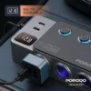 شارژر فندکی 120 وات خودرو پرودو مدل Porodo 120W Car Charger Hub Triple‑Port Lighter Socket - Image 6