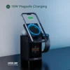 شارژر وایرلس گرین لاین مدل Green Lion Smart Station Pro LCD Display Wireless Charger with Speaker - Image 9