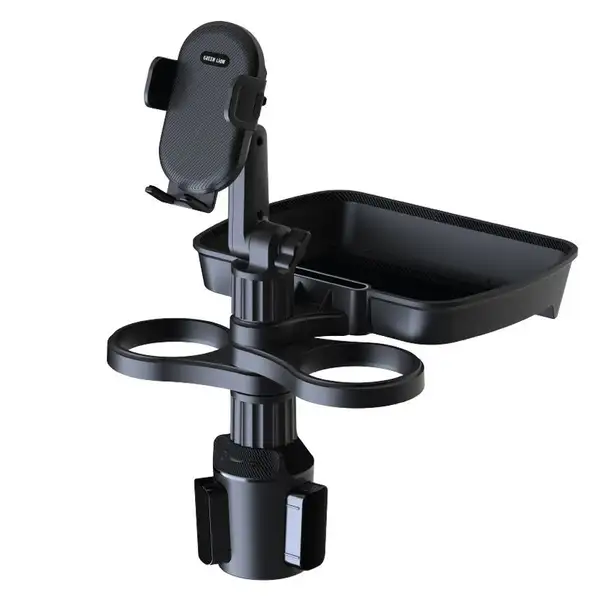 c9f0645b98c28a37a130a502edf45ce8f7dd21bf_1692269161 نگهدارنده گوشی و جا لیوانی خودرو مدل ۲ در ۱ گرین لاین مدل GREEN LION 2-in-1 Flexgrip Car Cup Holder and Phone Mount - Image 1