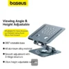 استند رومیزی لپ تاپ و تبلت بیسوس Baseus Ultrastable Pro Series BS-HP017 با بدنه آلومینیومی و چرخش 360 درجه - Image 7