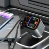 شارژر فندکی ۶۵ وات با کابل جمع‌شونده گرین لاین مدل Green Lion Retractable Car Charger GNRTCC65WGY - Image 3