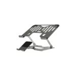 پایه نگهدارنده ۲ در ۱ لپ‌تاپ و موبایل پرودو مدل Porodo Laptop Stand Mobile Holder 2 in 1 PD-HSM09-SL
