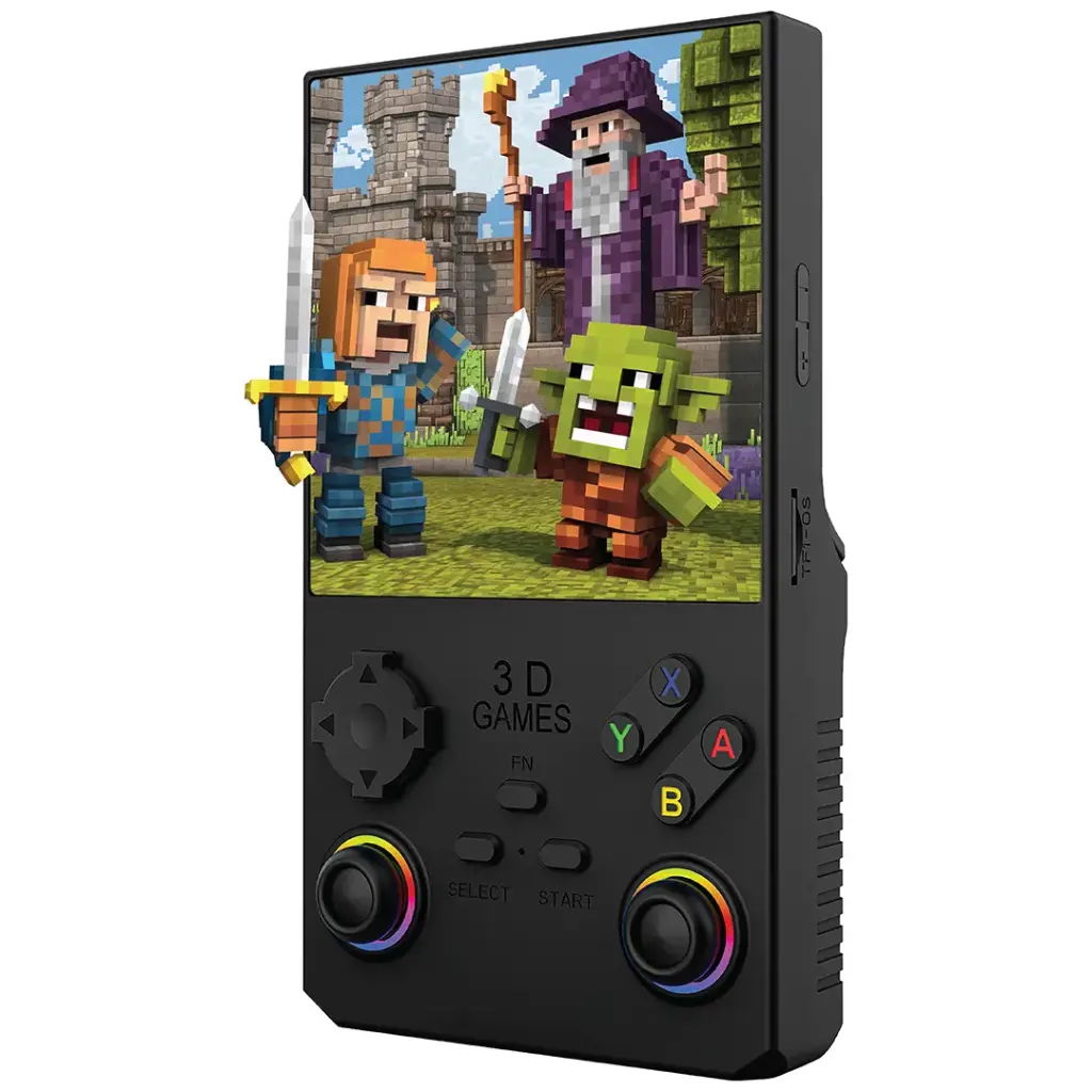 PDXV40BK-Porodo-Gaming-4_-Square-Display-Retro-Handheld-Game-Console-_Black کنسول دستی بازی پرودو مدل Porodo Game Console PDXV40 - Image 1