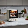 فر برقی مینی میزی پرودو مدل Porodo Vertical Design Temp Glass Mini Oven - Image 5