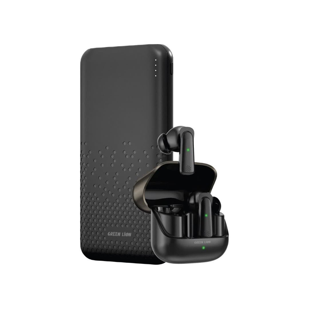 photo998546211.webp پاوربانک و هندزفری بلوتوث ۱۰۰۰۰ هزار گرین لاین مدل Green Lion Rome Power Bank & TWS Earbuds 10000mAh - Image 1