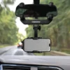 هولدر موبایل آینه جلو خودرو پرودو مدل Porodo Mirror Mounted Phone Holder Bracket PDRVMPH - Image 4