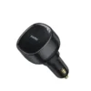شارژر فندکی 60 وات بیسوس مدل Baseus Enjoyment Pro Car Charger U+Retractable Type-C - Image 6