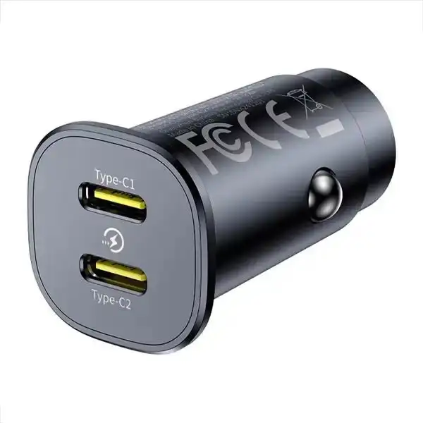06064d شارژر فندکی 30 وات بیسوس مدل Baseus GoTrip DP1 BS-C15C2 C00072300123-01 - Image 1