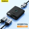 مبدل اچ دی ام آی 2 در 1 بیسوس مدل Baseus AirJoy Series 2-in-1 Bidirectional HDMI Switch B01331105111-00 - Image 5