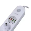چند راهی ظرفیت 4 عدد کابل 2 متر و شارژر USB و Type-C الدینیو مدل LDNIO SE1 - Image 2
