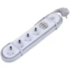 چند راهی ظرفیت 4 عدد کابل 2 متر و شارژر USB و Type-C الدینیو مدل LDNIO SE1