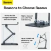 هولدر و پایه نگهدارنده رومیزی موبایل بیسوس مدل Baseus Biaxial Desktop for phone LUSZ000013 - Image 5