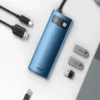 هاب 6 پورت 100 وات بیسوس مدل Baseus Metal Gleam 6 in 1 CAHUB-CW0G Multifunctional Type-C HUB 100W - Image 6