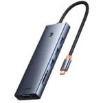 هاب تایپ سی 10 پورت فلزی بیسوس مدل Baseus BS-OH161 Metal Gleam 10-in-1