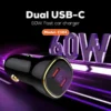 شارژر فندکی فست شارژ 60 وات تایپ‌سی الدینیو مدل LDNIO C104 - Image 8