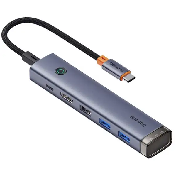 514492 هاب تایپ سی 6 پورت بیسوس مدل Baseus Ultra Joy Series BS-OH166 - Image 1