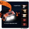 چراغ پیشانی شارژی پرودو مدل Porodo Wave Sensor Rechargeable LED Headlamp PDHDG08OG - Image 6