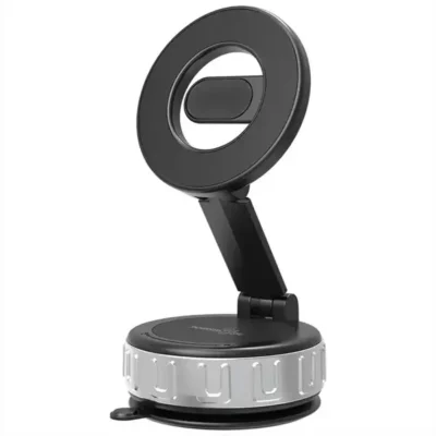 هولدر موبایل مگنتی وکیومی خودرو پرودو مدل Porodo Clingx MagSafe Suction Holder PBCT080BK