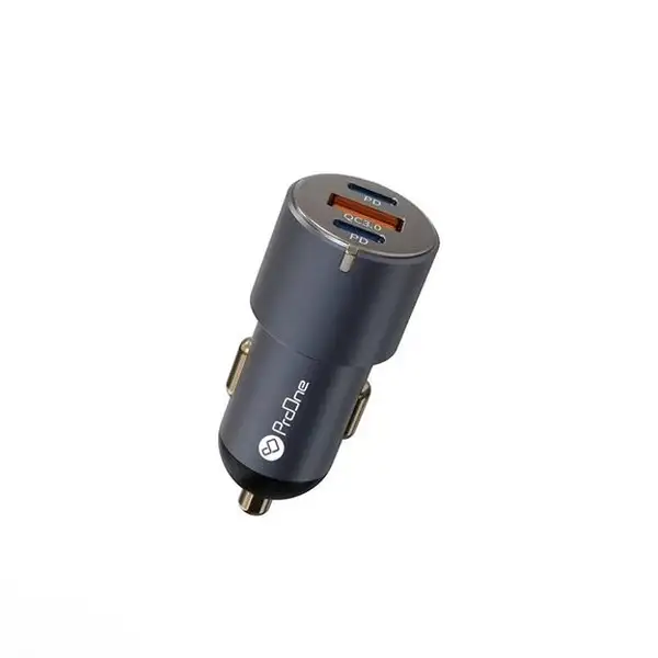 9c3cca07-bdea-4efd-9237-9417354e21c3 شارژر فندکی ۶۰ وات پرووان مدل ProOne PCG20 - Image 1