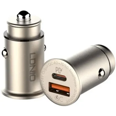 شارژر فندکی 30 وات به همراه کابل تبدیل USB-C الدینیو مدل LDNIO C506 Q