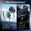 هولدر وایرلس مگنتی داشبوردی خودرو بیسوس مدل Baseus PrimeTrip VC2 Flex Pro Magnetic Car Holder C0013F00 - Image 7
