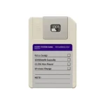 پاوربانک مگ سیف 10000 هزار حافظه 64 گیگابایت پاورولوژی مدل Powerology Floppy Magsafe Retro 64G PPBCHA97 