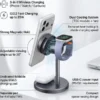 هولدر شارژر وایرلس مگنتی ۲۵ وات مک دودو مدل Mcdodo MagQ Ultra 3 in 1 Magnetic Wireless Charging Station CH-6170 - Image 7