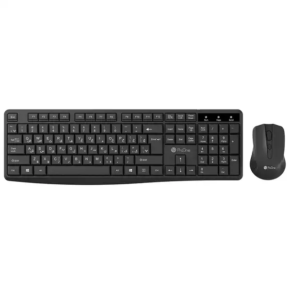 ست-کیبورد-پرووان-مدل-PMK25W-1 کیت کیبورد و ماوس بی سیم پرووان مدل ProOne PMK25W - Image 1