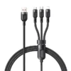کابل فست‌ شارژ 65 وات سه‌ سر مک دودو مدل Mcdodo CA-0930 Lightning+Micro+Type-C 3-in-1 Fast Charging Data Cable