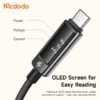 کابل شارژ USB به تایپ سی نمایشگر دیجیتال طول 1.2متر مک دودو مدل Mcdodo CA-8870 - Image 3