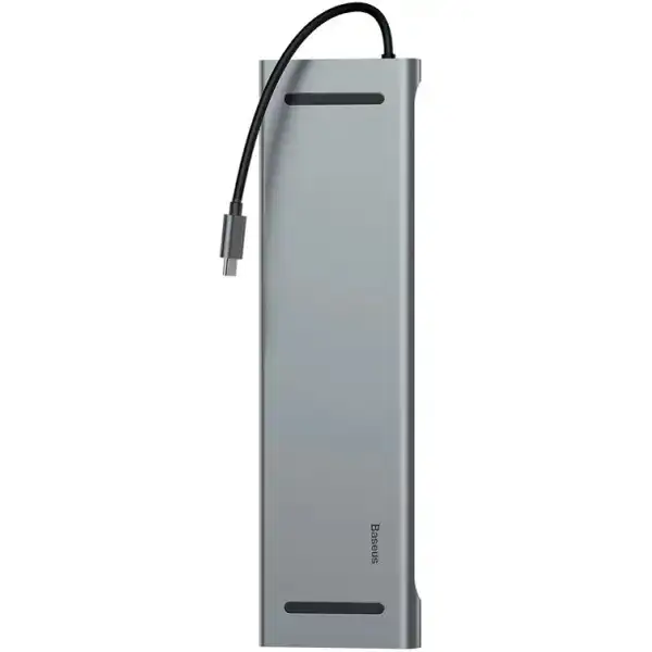 262845.webp هاب آداپتور تایپ سی چند کاره بیسوس مدل Baseus Enjoyment CATSX-G0G Type C 11 in 1 Multi-function Docking Station for MacBook NoteBook - Image 1