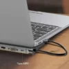 هاب آداپتور تایپ سی چند کاره بیسوس مدل Baseus Enjoyment CATSX-G0G Type C 11 in 1 Multi-function Docking Station for MacBook NoteBook - Image 6