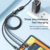 کابل فست‌ شارژ 65 وات سه‌ سر مک دودو مدل Mcdodo CA-0930 Lightning+Micro+Type-C 3-in-1 Fast Charging Data Cable - Image 5