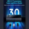 هاب تایپ سی 8 پورت بیسوس مدل Baseus Focus Series 8 Port Type-C Hub Adapter OH082 - Image 6