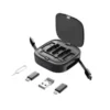 مجموعه لوازم جانبی موبایل کوتسی مدل COTECi Travel Edition Multi-functional Retractable Cable Organizer 87701 - Image 3