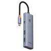 هاب تایپ سی 7 پورت بیسوس مدل Baseus 7 in 1 Triple-Display Hub BS-OH117