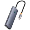 هاب تایپ سی 7 پورت بیسوس مدل Baseus 7 in 1 Triple-Display Hub BS-OH117 - Image 2