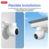 دوربین نظارتی هوشمند با پنل خورشیدی ایکس او مدل XO CR10 Solar Outdoor Camera 300W Pixel WiFi Edition - Image 3