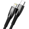 کابل تایپ سی به لایتنینگ 20 وات 2 متری بیسوس مدل Baseus Glimmer PD Fast Charging Data Cable CADH000101 - Image 4
