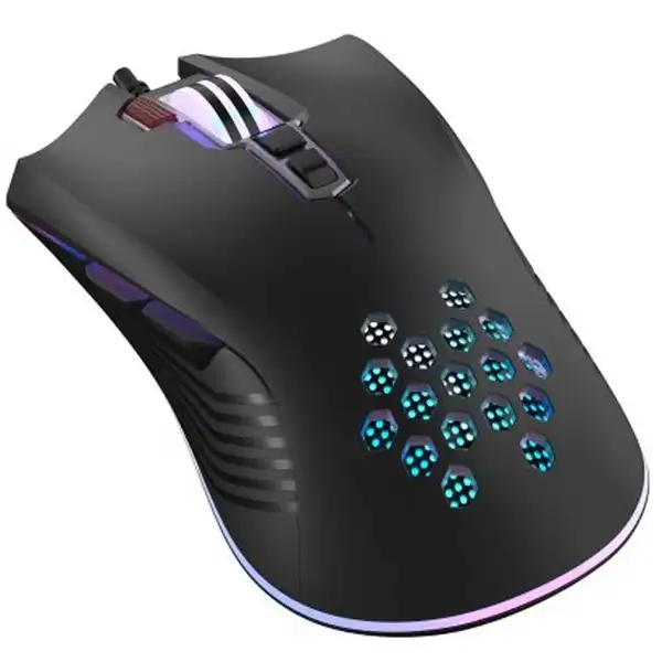 476391.webp موس گیمینگ سیمی ایکس او مدل XO M3 Wolf Warriors RGB Game Wired Mouse - Image 1