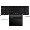 کیبورد بی‌سیم تاشو شارژی با تاچ پد کوتسی مدل COTECi Folding Bluetooth Keyboard with TouchPad OF-032 - Image 4