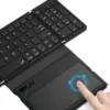 کیبورد بی‌سیم تاشو شارژی با تاچ پد کوتسی مدل COTECi Folding Bluetooth Keyboard with TouchPad OF-032 - Image 6