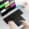 کیبورد بی‌سیم تاشو شارژی با تاچ پد کوتسی مدل COTECi Folding Bluetooth Keyboard with TouchPad OF-032 - Image 7