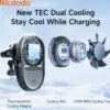 هولدر موبایل دریچه کولری و شارژ وایرلس مک دودو مدل Mcdodo MagQ Ultra Qi2 CH-8400 - Image 5