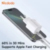 شارژر دیواری تایپ سی 30 وات مک دودو مدل Mcdodo CH-0080 Nano - Image 6